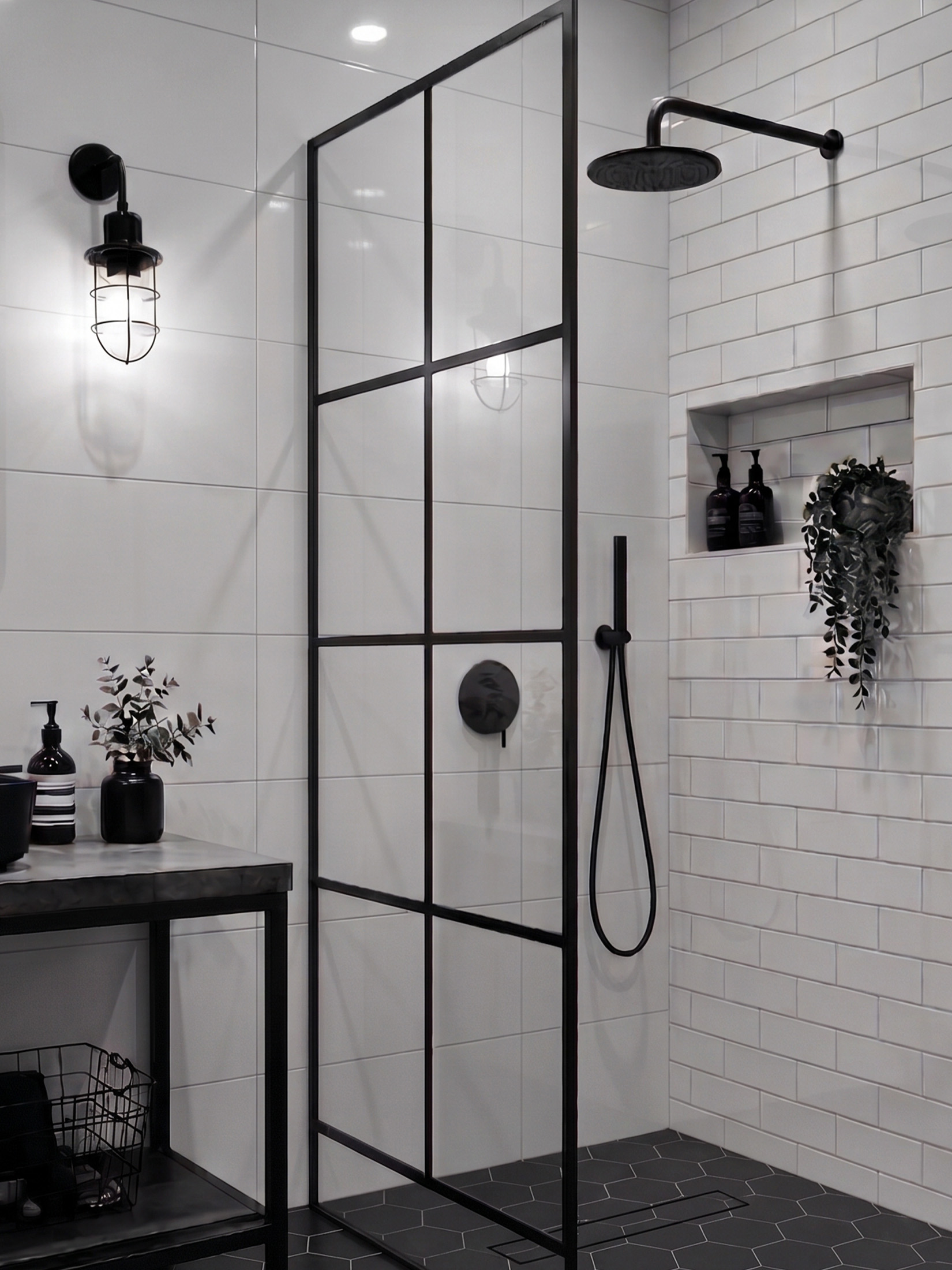 costa nova white gloss tile bathroom