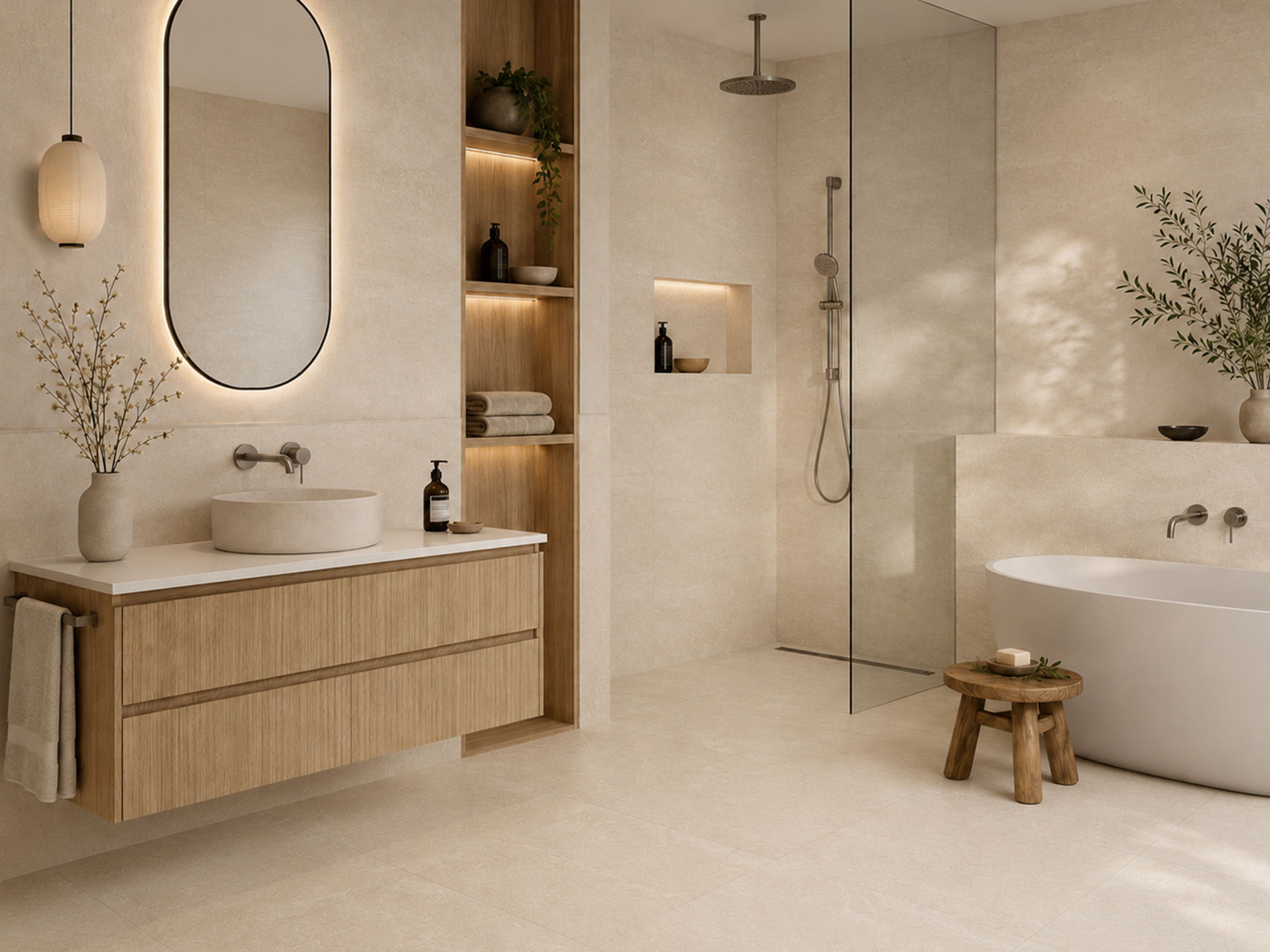 whoosh white matt tile kitchen splashback