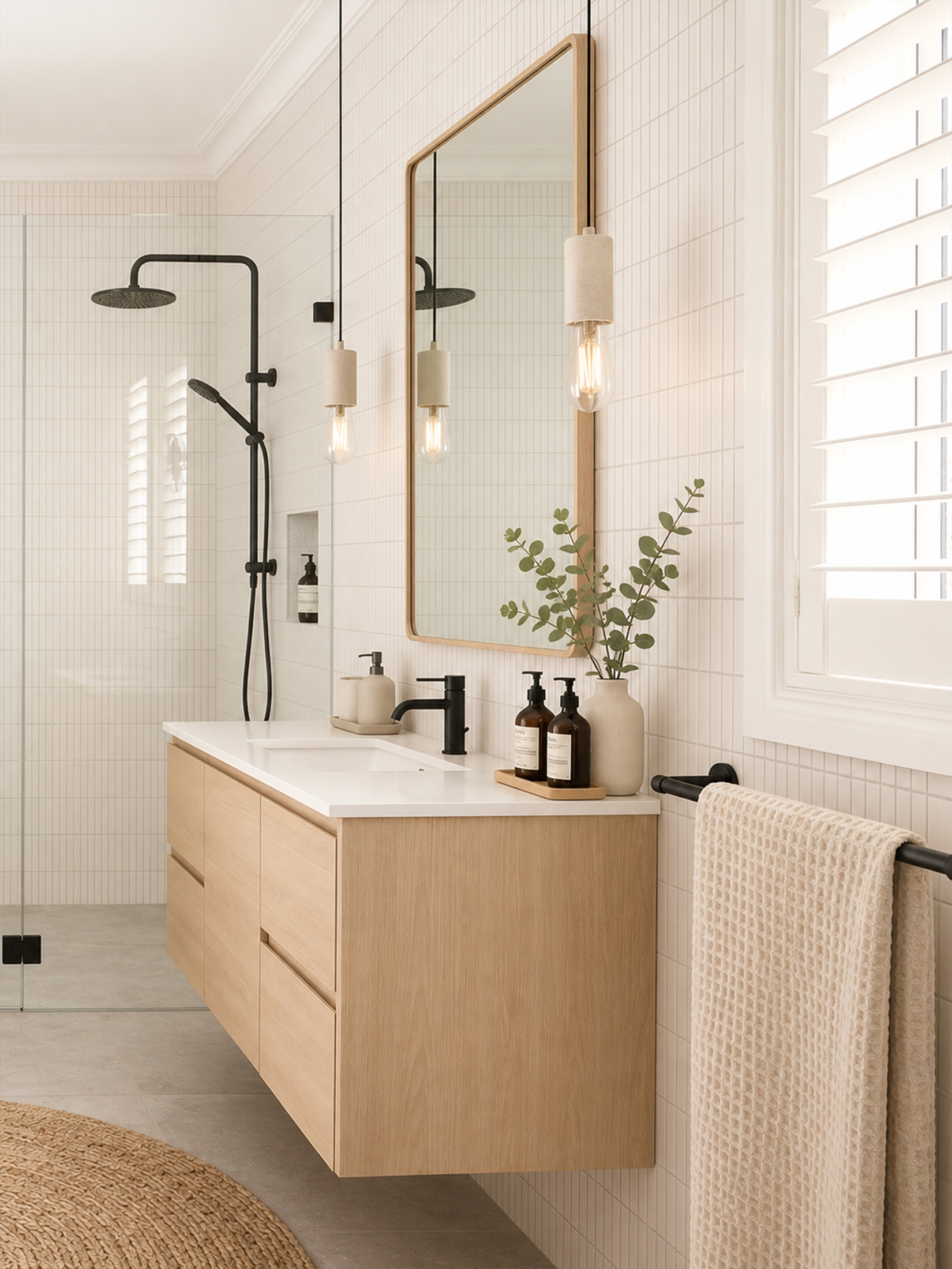 costa nova white gloss tile bathroom