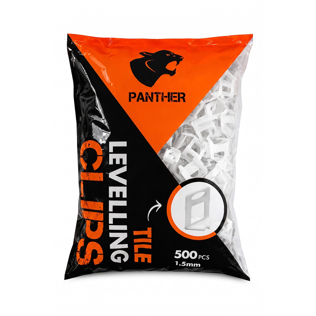 Panther Levelling System 1.5mm Large Base Clips 250pce Bag