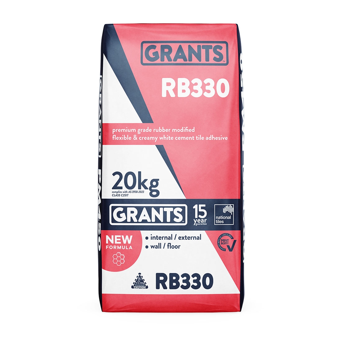 Grants Rb330 Rubber Modified Tile Adhesive 20kg 