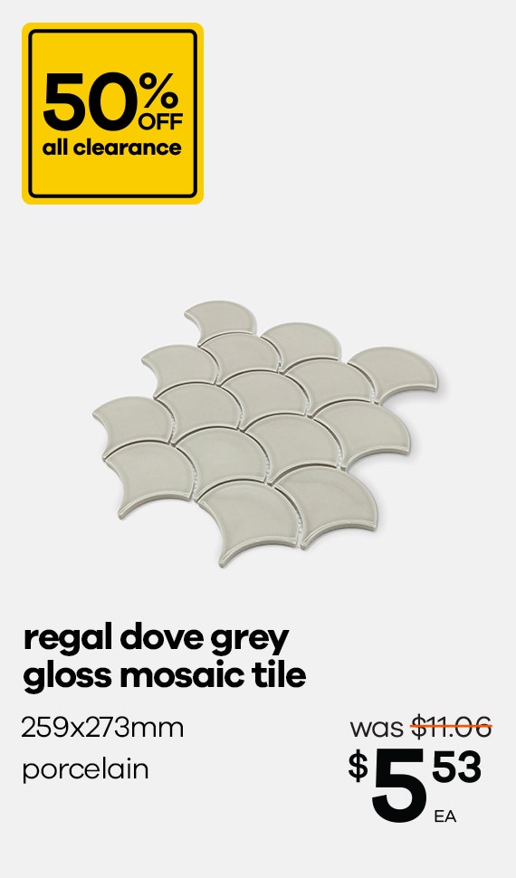 Regal Dove Grey Gloss Mosaic