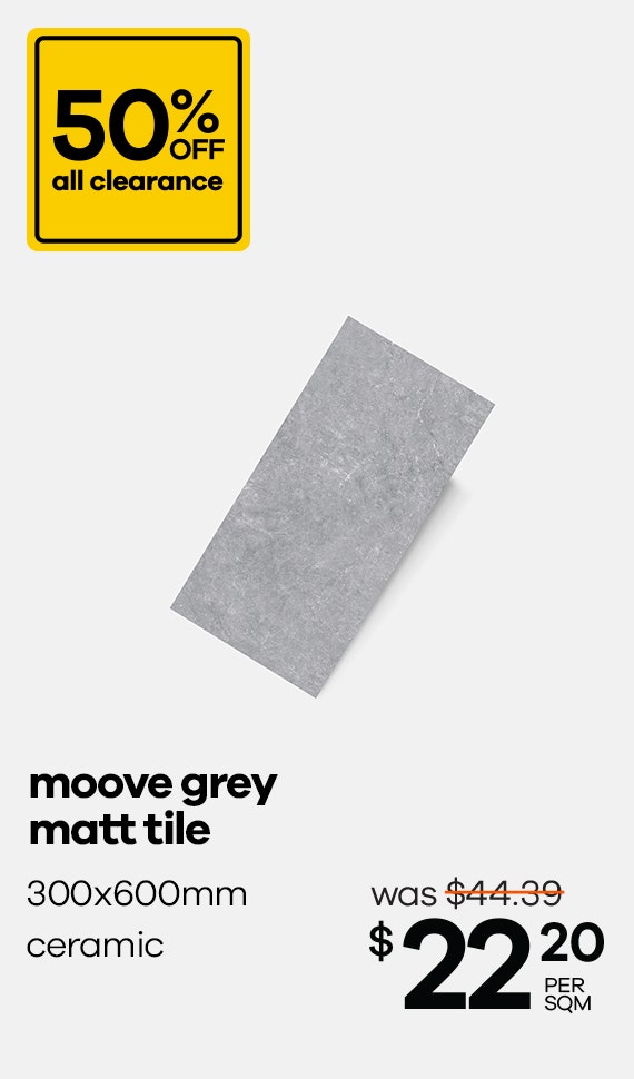 Moove Grey Matt Tile