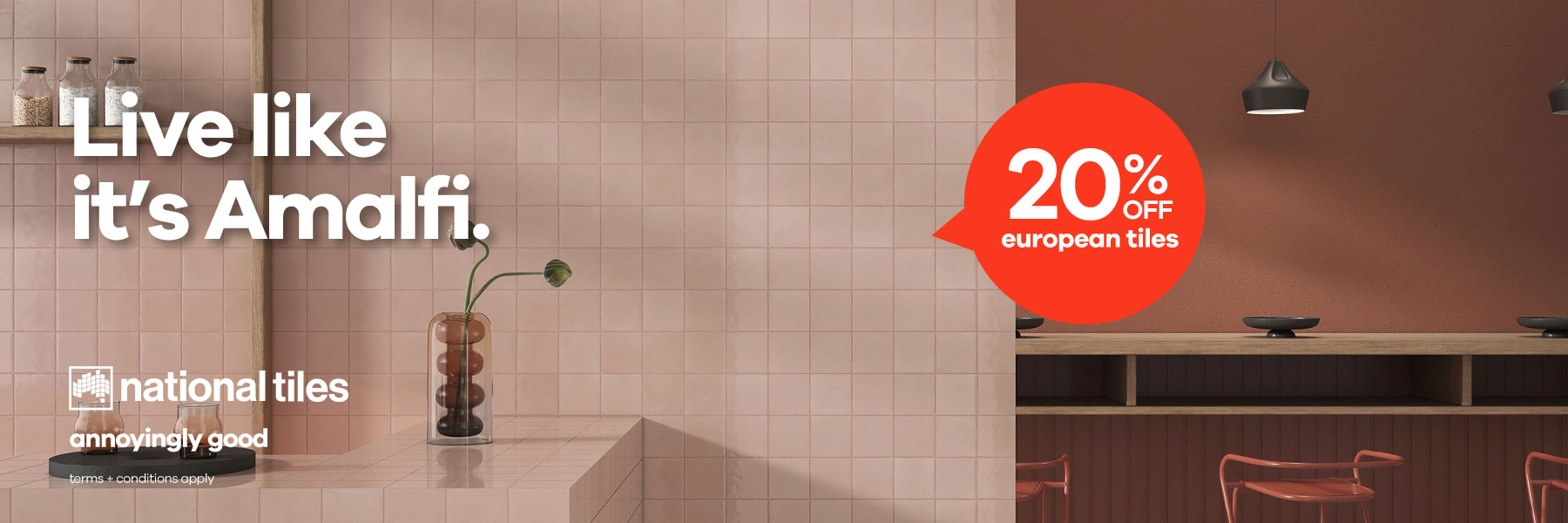 20% off european wall & floor tiles